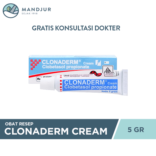 Clonaderm Cream 5 g - Apotek Mandjur