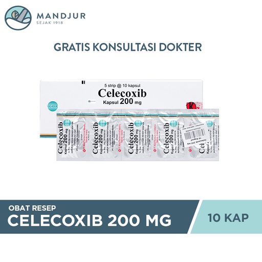 Celecoxib 200 mg 10 Kapsul - Apotek Mandjur
