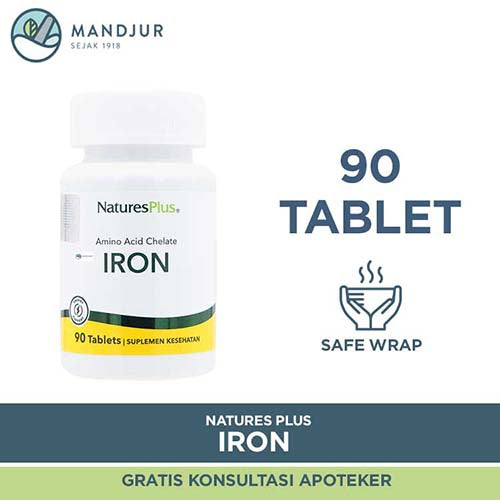 Natures Plus Iron 90 Tablet - Apotek Mandjur
