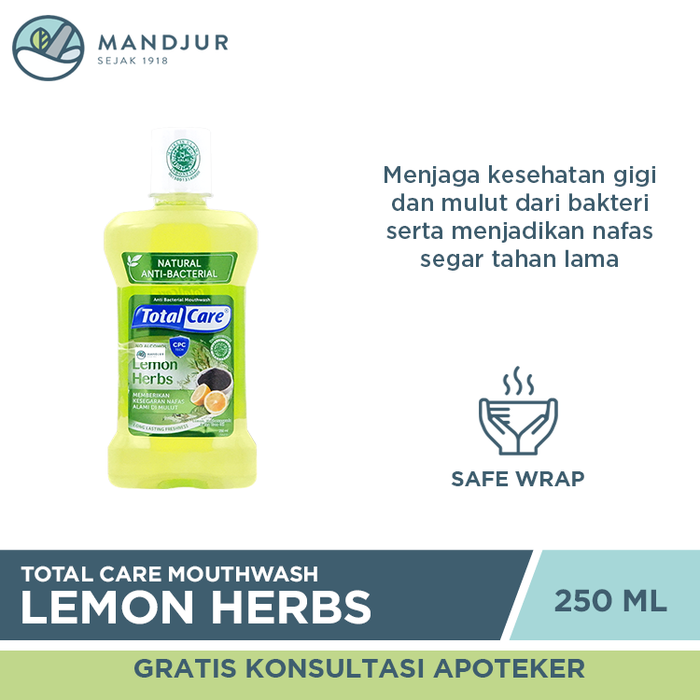 Total Care Mouthwash Lemon Herbs 250 ML