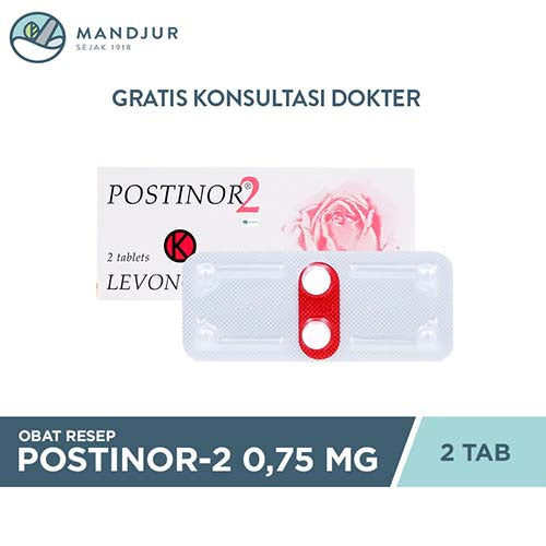 Postinor2 0.75 mg 2 Tablet — Apotek Mandjur