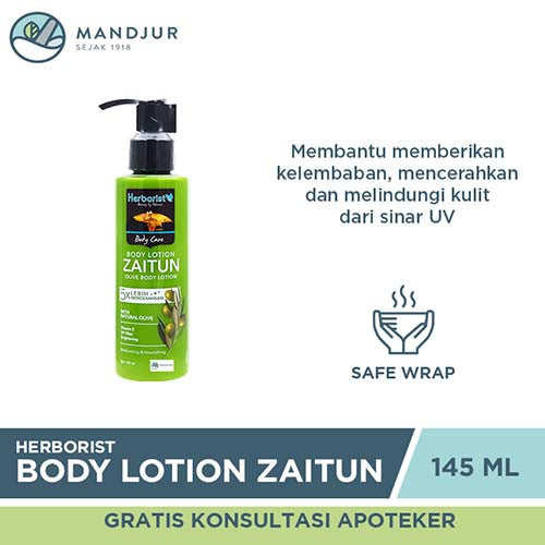 Herborist Body Lotion Zaitun 145 mL — Apotek Mandjur