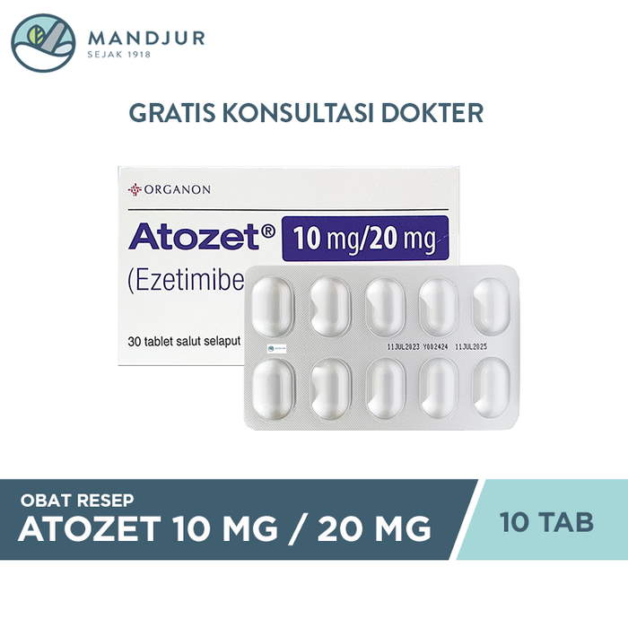Atozet 10 mg/20 mg 10 Tablet