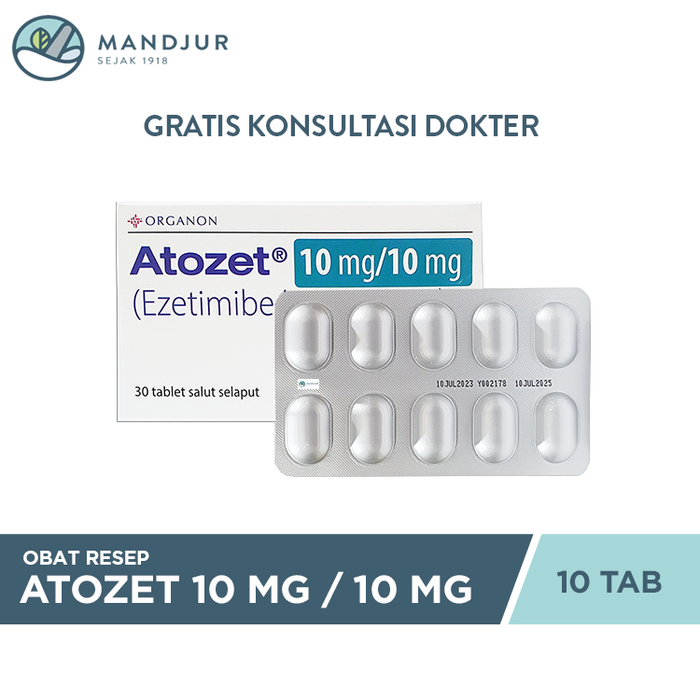 Atozet 10 mg/10 mg 10 Tablet