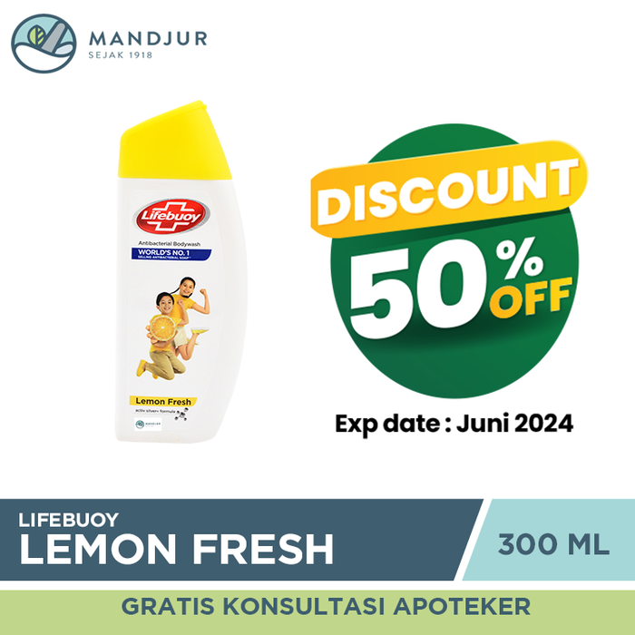 Lifebuoy Sabun Mandi Cair Lemon Fresh 300 ML