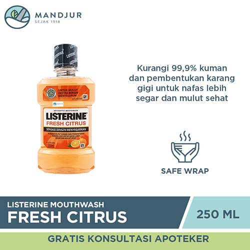 Listerine Fresh Citrus Mouthwash 250 mL