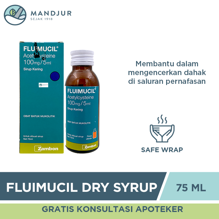 Fluimucil Dry Sirup 75 mL