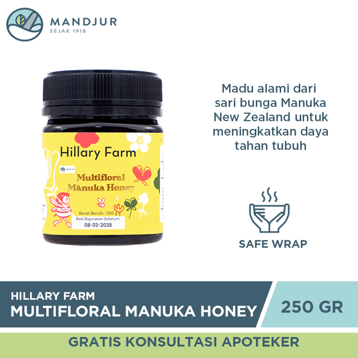 Multifloral Manuka Honey Hillary Farm 250 Gram