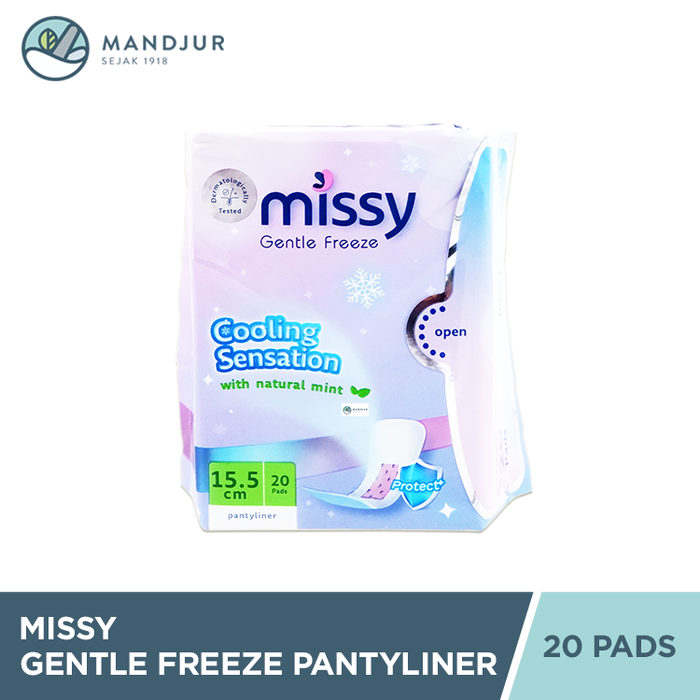 Missy Gentle Freeze Pantyliner 20 Pads