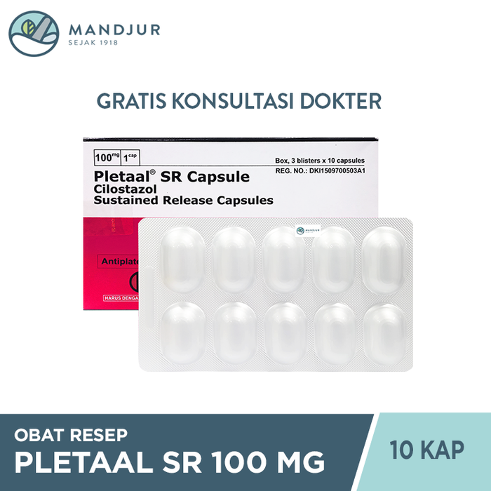 Pletaal SR 100 mg 10 Kapsul