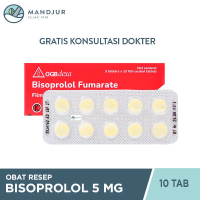 Bisoprolol 5 mg Strip 10 Tablet