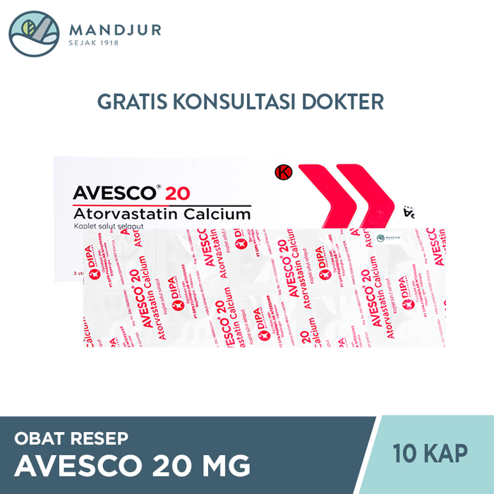 Avesco 20 mg 10 Kaplet