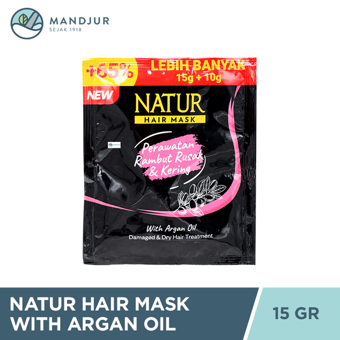Natur Hair Mask With Argan Oil Sachet 15 Gram