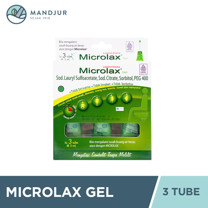 Microlax Gel Isi 3 Tube