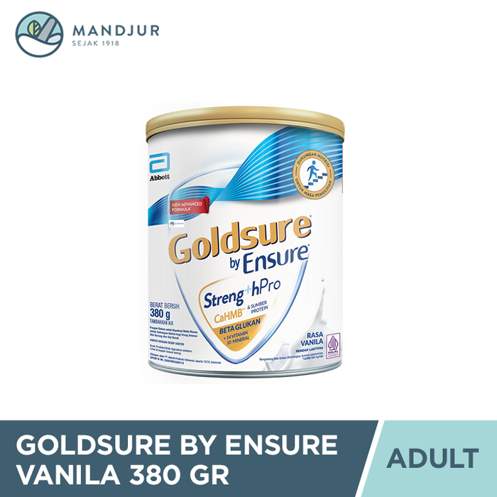 Goldsure By Ensure Vanila 380 Gram