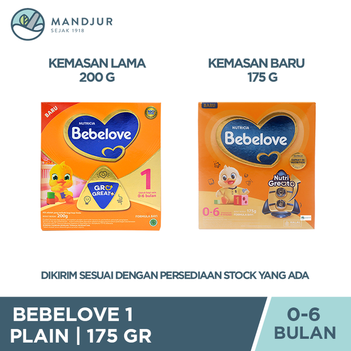 Bebelove 1 (0 - 6 Bulan) Formula Bayi Bubuk 175 Gram