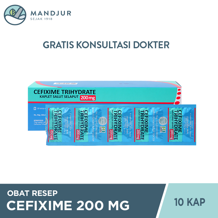 Cefixime 200 Mg 10 Kapsul