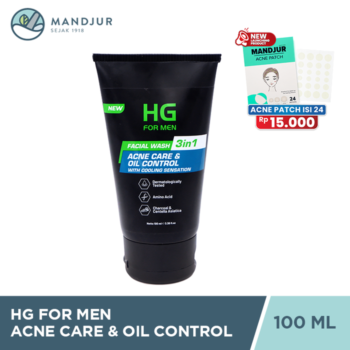 HG For Men Facial Wash Acne Care & Oil Control 100 ML