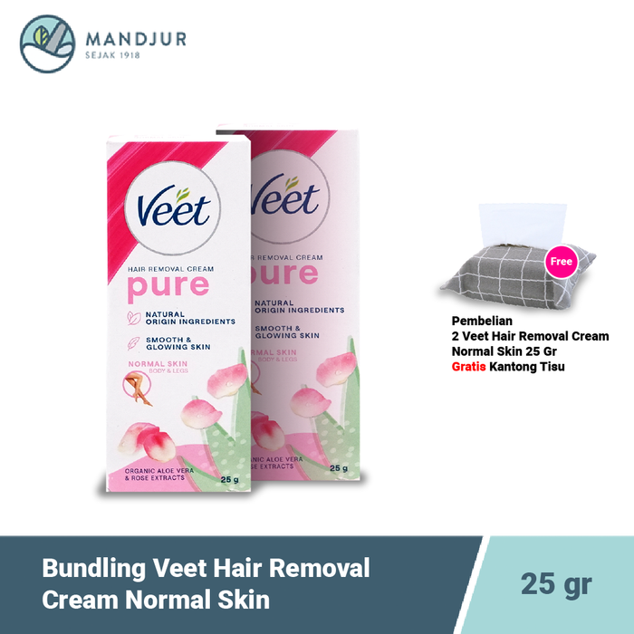 Bundling Veet Hair Removal Cream Normal Skin 25 gr