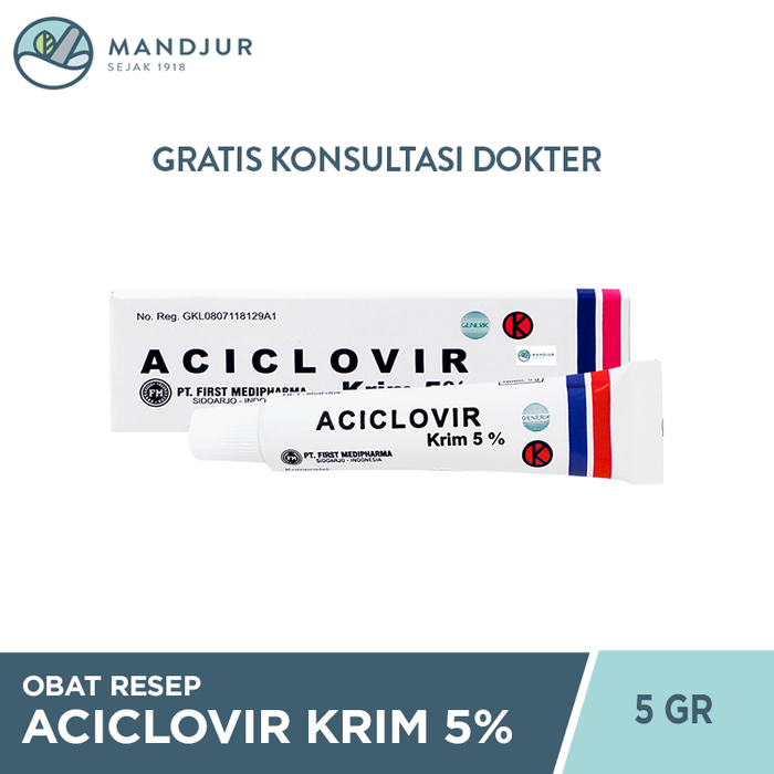 Aciclovir 5% Cream 5 Gr