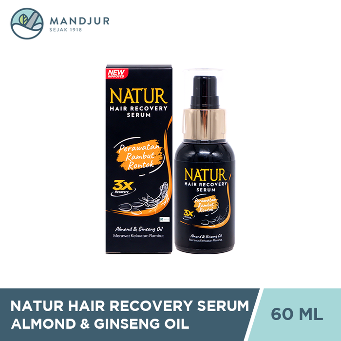 Natur Hair Recovery Serum Almond & Ginseng Oil 60 ML