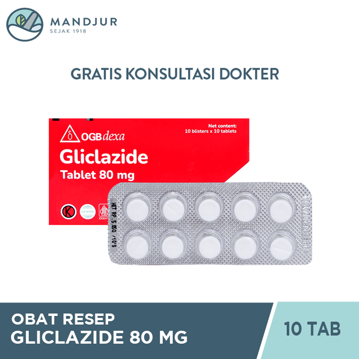 Gliclazide 80 Mg 10 Tablet