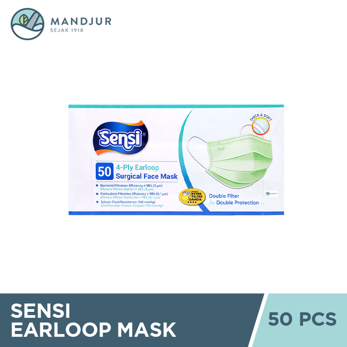 Sensi Mask Earloop Dus Isi 50 Masker