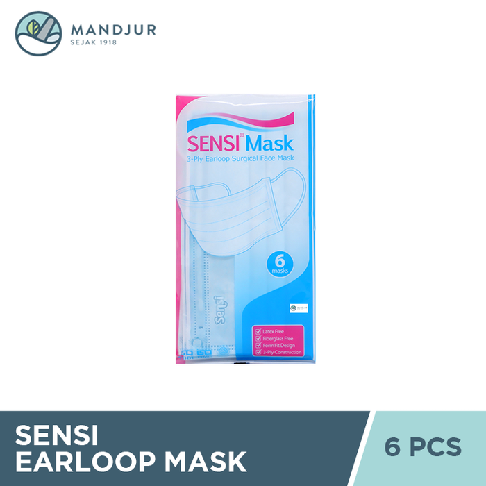 Sensi Mask Earloop Isi 6 Masker