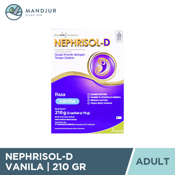 Nephrisol D Vanila 210 Gram