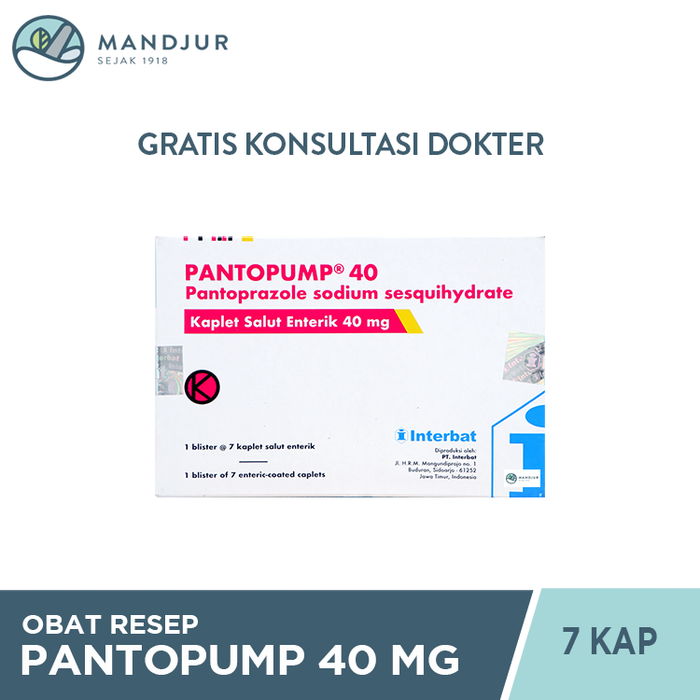 Pantopump 40 mg 7 Kaplet