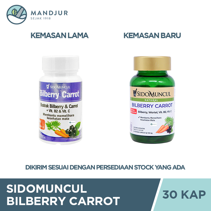 Sido Muncul Bilberry 30 Kapsul