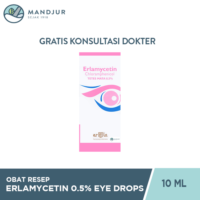 Erlamycetin 0.5% Eye Drops 10 ml