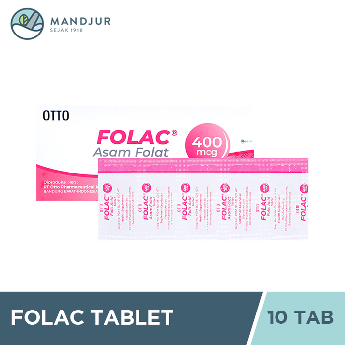 Folac 400 Mcg 10 Tablet