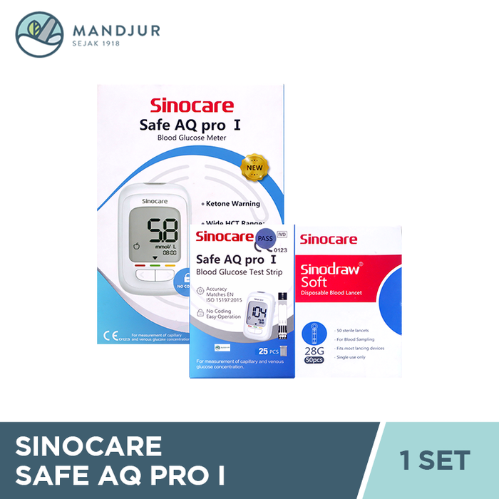 Sinocare Safe AQ Pro I Alat Cek Gula Darah