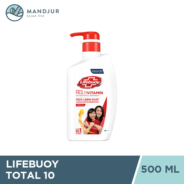 Lifebuoy Sabun Mandi Cair Pump Total 10 500 ML