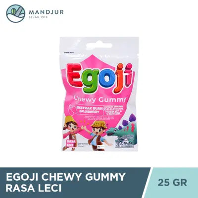 Egoji Chewy Gummy Leci Isi 10 Butir