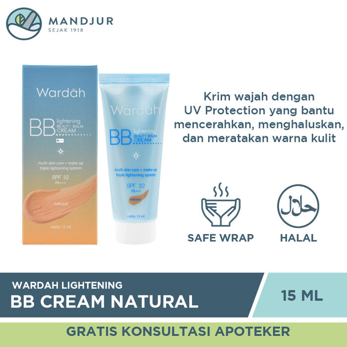 Wardah Lightening BB Cream Natural 15 Ml - Apotek Mandjur
