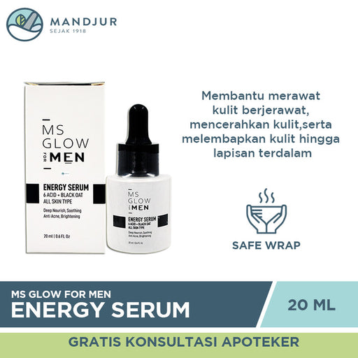 Ms Glow Men Energy Serum 20 ML - Apotek Mandjur