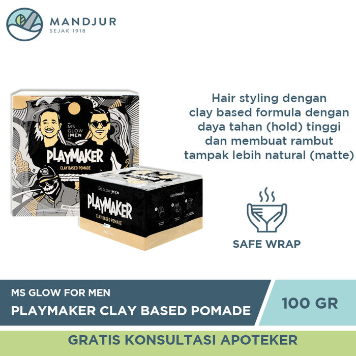 Ms Glow Men Playmaker Clay Based Pomade