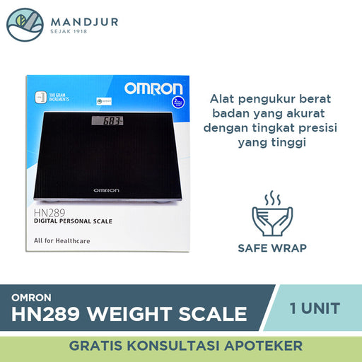 Omron HN-289 Weight Scale Black - Apotek Mandjur