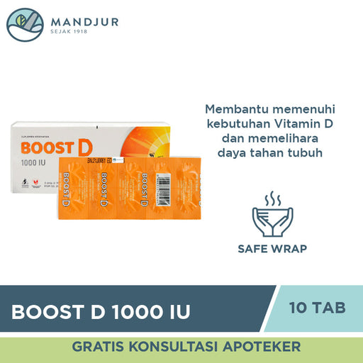 Boost D 1000 IU 10 Tablet - Apotek Mandjur