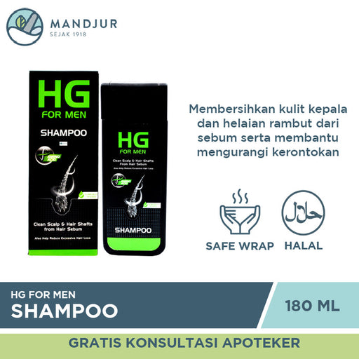 HG For Men Shampoo 180 ML - Apotek Mandjur