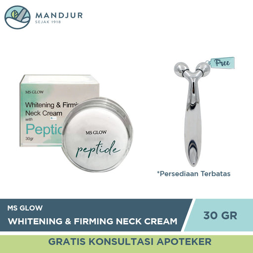 Ms Glow Whitening & Firming Neck Cream With Peptide 30 Gr - Apotek Mandjur