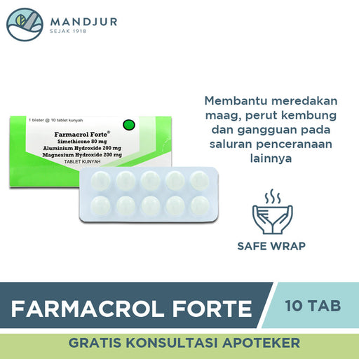 Farmacrol Forte 10 Tablet - Apotek Mandjur