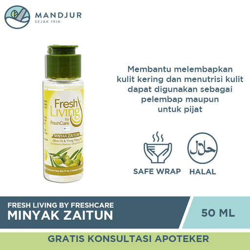 Fresh Living Minyak Zaitun 50 ML - Apotek Mandjur