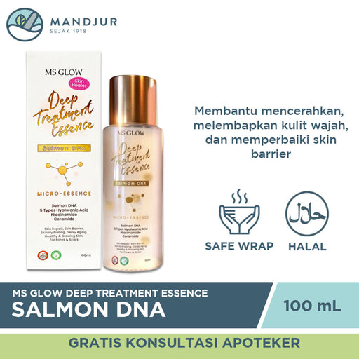Ms Glow Deep Treatment Essence Salmon DNA 100 ML - Apotek Mandjur