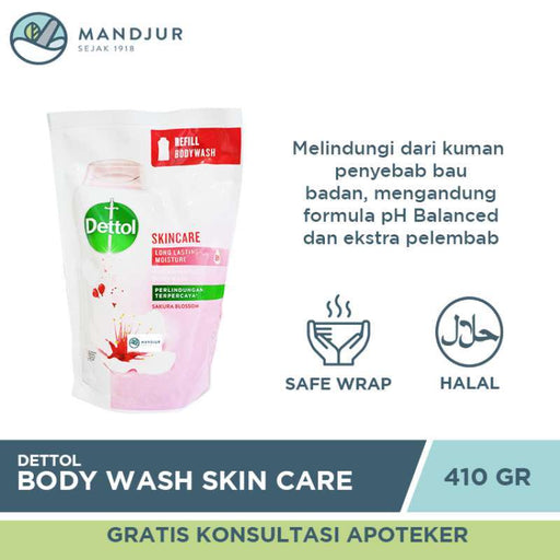 Sabun Mandi Cair Dettol - Skin Care (410gr) - Apotek Mandjur