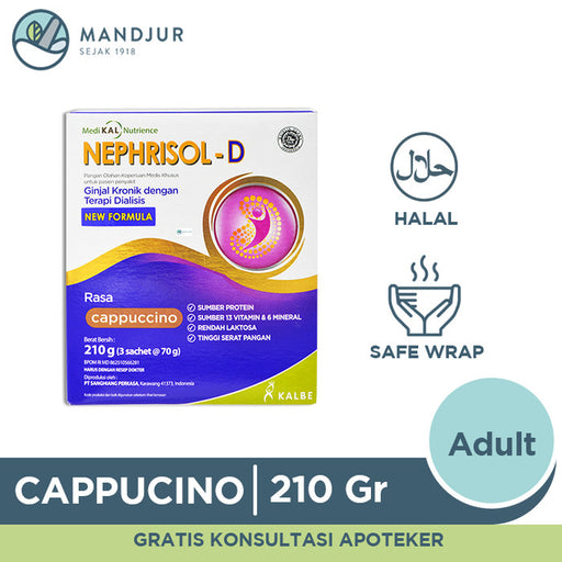 Nephrisol D Cappucino 210 Gram - Apotek Mandjur