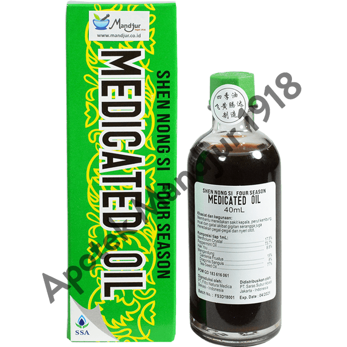 Four Season Medicated Oil 40ml — Apotek Mandjur