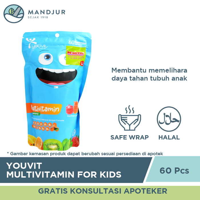 Youvit Multivitamin For Kids 60 Gummies